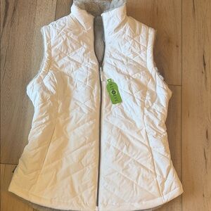 White Quilted Women's Vest